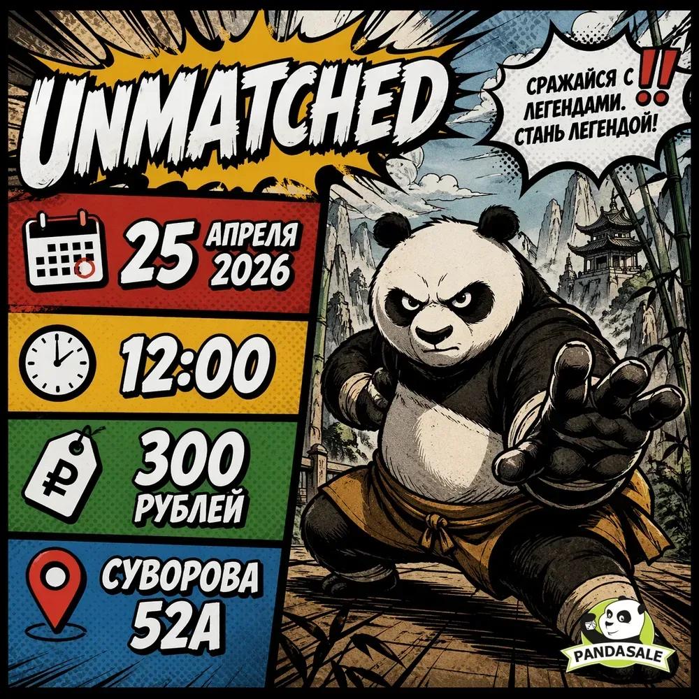 Турнир по Unmatched — 23 апреля 2026 г.