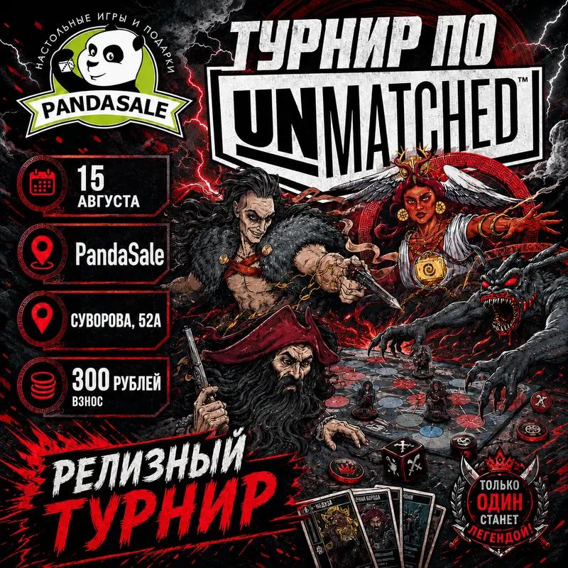Турнир по Unmatched. Релиз Том 3  — 15 августа 2026 г.